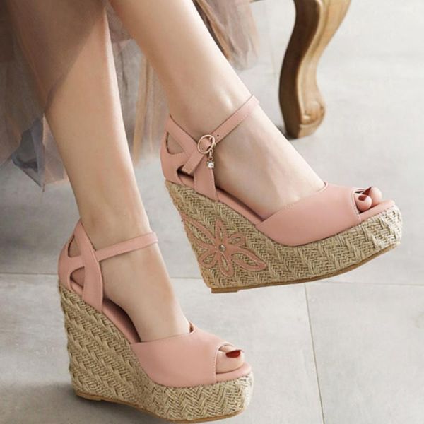 sandals fanyuan women wedges platform ankle strap open toe espadrilles shoes casual ladies high heel size 30-46, Black
sandals fanyuan women wedges platform ankle strap open toe espadrilles shoes casual ladies high heel size 30-46, Black