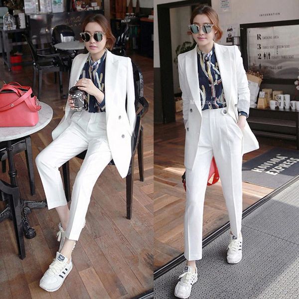 two piece dress women's suit 2021 autumn and winter fashion korean version of the professional set temperament white pantsuit
two piece dress women's suit 2021 autumn and winter fashion korean version of the professional set temperament white pantsuit