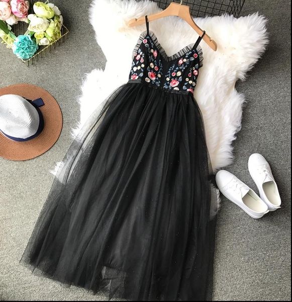 summer beach boho mesh women dress floral embroidery elegant backless korean vestido kj1714, Black;gray
summer beach boho mesh women dress floral embroidery elegant backless korean vestido kj1714, Black;gray