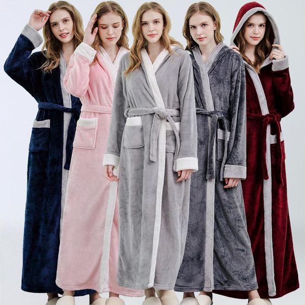women's sleepwear autumn winter woman robes flannel fleece european style underwear sleep lounge, Black;red
women's sleepwear autumn winter woman robes flannel fleece european style underwear sleep lounge, Black;red
