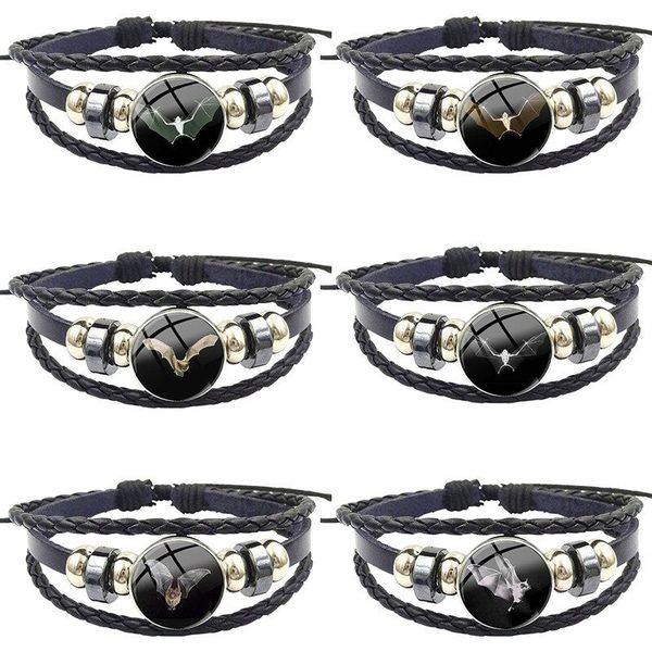charm bracelets flying black bat for kids beads harajuku style jewelry with plated glass cabochon leather bracelet bangle, Golden;silver
charm bracelets flying black bat for kids beads harajuku style jewelry with plated glass cabochon leather bracelet bangle, Golden;silver