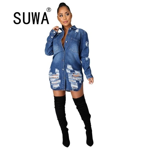 korean harajuku women denim jacket autumn winter tunic wind jean loose long sleeve female coats large size 210525, Black;brown
korean harajuku women denim jacket autumn winter tunic wind jean loose long sleeve female coats large size 210525, Black;brown