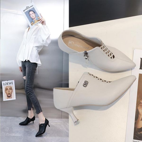dress shoes fashion two-wear deep-mouth single with rhinestone stiletto side zipper high-heel pointed small leather x882, Black
dress shoes fashion two-wear deep-mouth single with rhinestone stiletto side zipper high-heel pointed small leather x882, Black