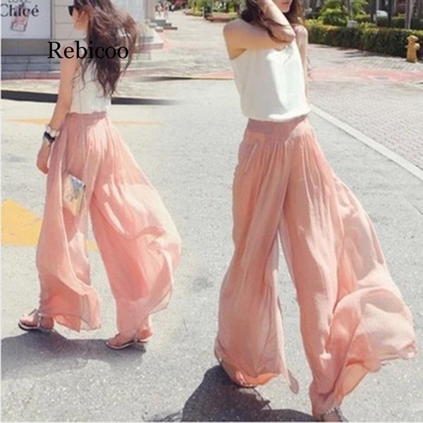 women's pants & capris ladies baggy high waist wide leg white black summer long casual office loose trousers women, Black;white
women's pants & capris ladies baggy high waist wide leg white black summer long casual office loose trousers women, Black;white