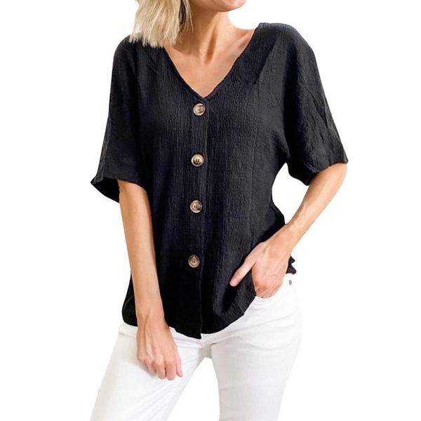 women's blouses & shirts fashion women ladies summer casual cute short sleeve blouse buttons solid color tees black pink, White
women's blouses & shirts fashion women ladies summer casual cute short sleeve blouse buttons solid color tees black pink, White