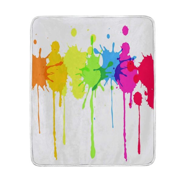 Watercolor Paint Throw Blanket Flannel Lightweight Cozy Bed Blanket Soft Throw Blankets Travelling Camping 60 x 50 in
Watercolor Paint Throw Blanket Flannel Lightweight Cozy Bed Blanket Soft Throw Blankets Travelling Camping 60 x 50 in