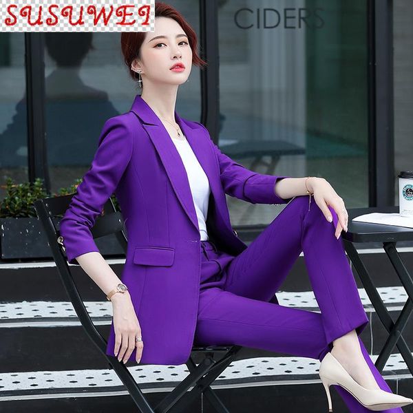 plus size women's two-piece professional pants suits 2021 fall slim long sleeve ladies jacket casual trousers two piece, White
plus size women's two-piece professional pants suits 2021 fall slim long sleeve ladies jacket casual trousers two piece, White