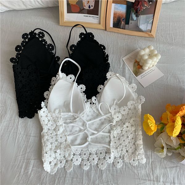Floral Hollow Tops Sexy Back Backless Tank Top Women Bralette New Solid Lingerie Fashion Underwear, Black
Floral Hollow Tops Sexy Back Backless Tank Top Women Bralette New Solid Lingerie Fashion Underwear, Black