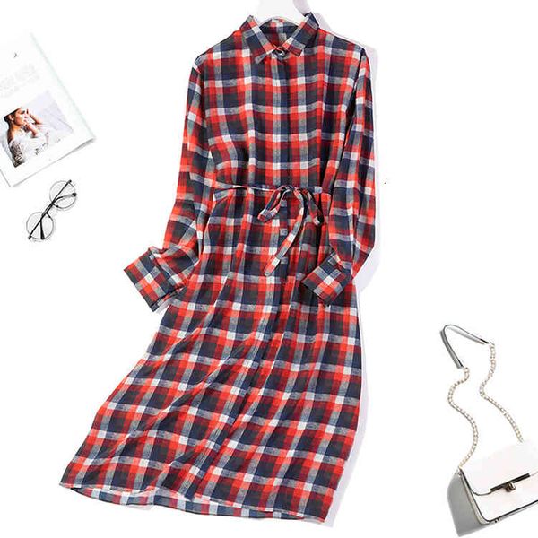 dress women's 100% pure silk red checks midi shirt dress long sleeve belt jn403, Black;gray
dress women's 100% pure silk red checks midi shirt dress long sleeve belt jn403, Black;gray