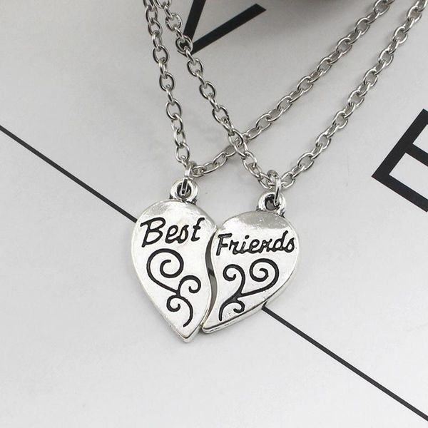pendant necklaces love heart friends necklace for women vintage carved flower alloy friendship bff jewelry drop bijoux femme, Silver
pendant necklaces love heart friends necklace for women vintage carved flower alloy friendship bff jewelry drop bijoux femme, Silver