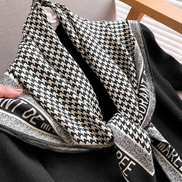 scarves hepburn style french elegant black-and-white wave dot thousand bird check 90 twill satin square silk scarf, Blue;gray
scarves hepburn style french elegant black-and-white wave dot thousand bird check 90 twill satin square silk scarf, Blue;gray