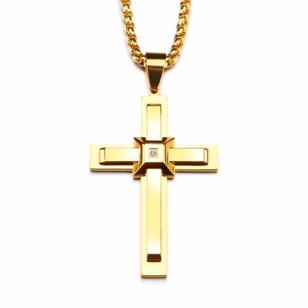 pendant necklaces brand statement cross for men punk cubic zirconia necklace stainless steel jewelry drop gx1235, Silver
pendant necklaces brand statement cross for men punk cubic zirconia necklace stainless steel jewelry drop gx1235, Silver