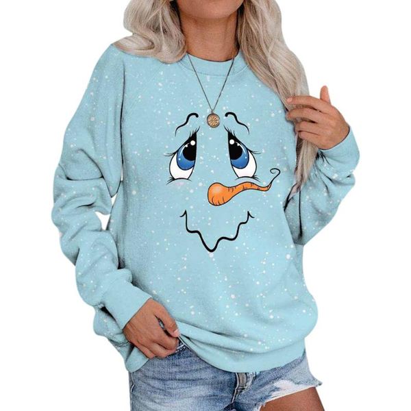 women's t-shirt 2021 womens cute sweatshirt autumn winter ladies snowman printed long sleeve pullover casual fashion ropa mujer, White
women's t-shirt 2021 womens cute sweatshirt autumn winter ladies snowman printed long sleeve pullover casual fashion ropa mujer, White