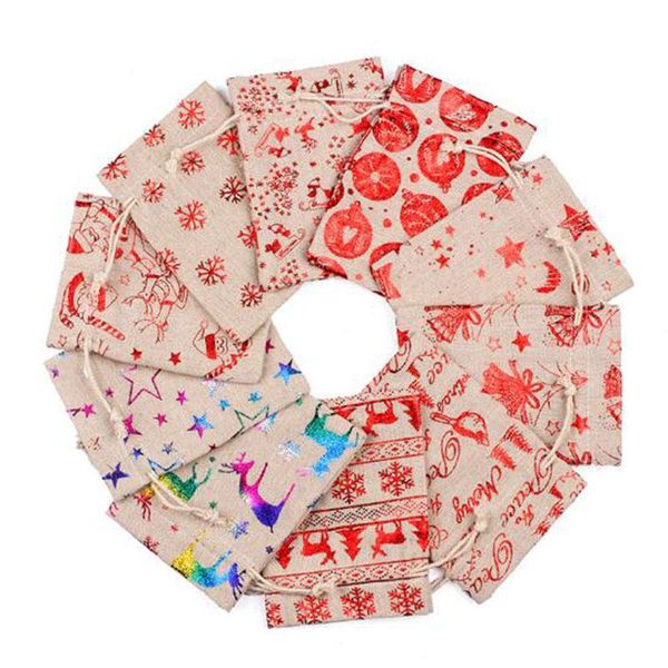 christmas decorations 50pcs/set cotton and linen drawstring bag gift snowflake star pattern pouch pakcage jewelry
christmas decorations 50pcs/set cotton and linen drawstring bag gift snowflake star pattern pouch pakcage jewelry