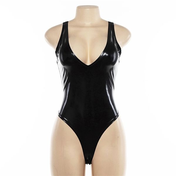 factorybkcr light pu leather women nightclub mirror performance triangle one-piece low cut tight swimsuit, White;black
factorybkcr light pu leather women nightclub mirror performance triangle one-piece low cut tight swimsuit, White;black