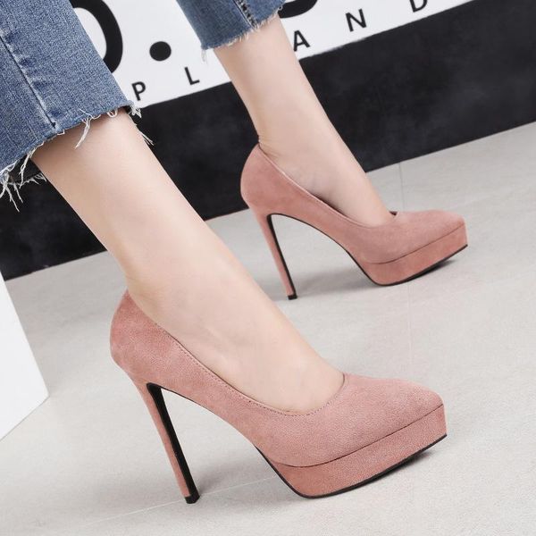dress shoes platform high heels party women fashion flock pointed toe pumps concise stiletto ladies, Black
dress shoes platform high heels party women fashion flock pointed toe pumps concise stiletto ladies, Black