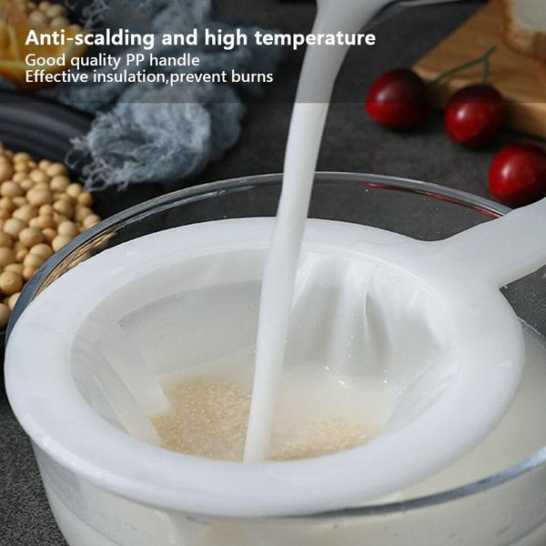 baking & pastry tools 100/200/400 mesh kitchen ultra-fine strainer nylon filter spoon for soy milk coffee yogurt suitable
baking & pastry tools 100/200/400 mesh kitchen ultra-fine strainer nylon filter spoon for soy milk coffee yogurt suitable