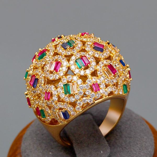 cluster rings bride talk luxury big with multicolor baguette cubic zirconia stones pretty jewelry for women engagement party wedding gif, Golden;silver
cluster rings bride talk luxury big with multicolor baguette cubic zirconia stones pretty jewelry for women engagement party wedding gif, Golden;silver
