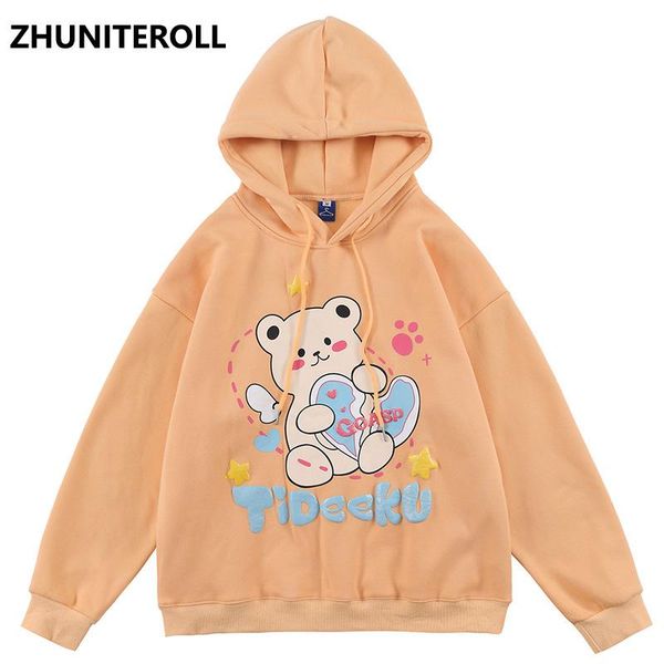 men's hoodies & sweatshirts 2021 harajuku cartoon bear puff print hooded men hoodie thick sweatshirt hip hop streetwear pullover autumn, Black
men's hoodies & sweatshirts 2021 harajuku cartoon bear puff print hooded men hoodie thick sweatshirt hip hop streetwear pullover autumn, Black