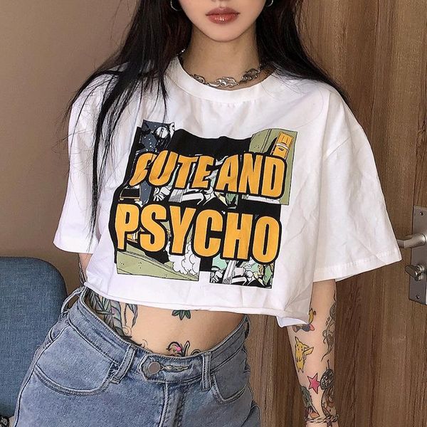 women's t-shirt summer t shirts o neck crop printed short casual street navel sleeve white tees shirt for girls loose
women's t-shirt summer t shirts o neck crop printed short casual street navel sleeve white tees shirt for girls loose