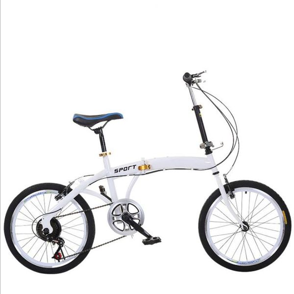 20-inch folding bicycle with variable speed white bikes 
20-inch folding bicycle with variable speed white bikes