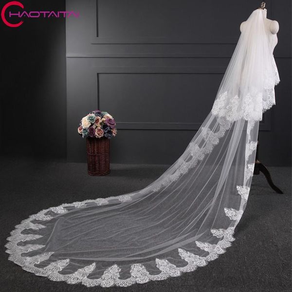 bridal veils white ivory cathedral long lace edge wedding accessories bride veil 3m length 1.5m width with comb, Black
bridal veils white ivory cathedral long lace edge wedding accessories bride veil 3m length 1.5m width with comb, Black