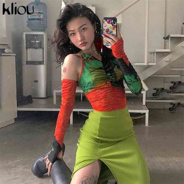 kliou mesh crop women clothes fashion v-neck female outfit t shirt sleeve summer skinny party clubwear streetwear 210708, White
kliou mesh crop women clothes fashion v-neck female outfit t shirt sleeve summer skinny party clubwear streetwear 210708, White