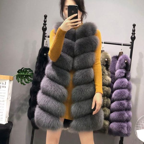 women's fur & faux real vest autumn winter warm coat women clothes korean elegant long vests coats manteau femme hiver zl550, Black
women's fur & faux real vest autumn winter warm coat women clothes korean elegant long vests coats manteau femme hiver zl550, Black