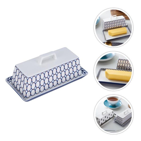 dishes & plates 1pc butter dish holder with lid dessert serving tray ceramic tableware
dishes & plates 1pc butter dish holder with lid dessert serving tray ceramic tableware