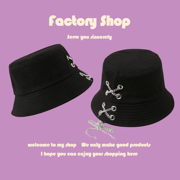 designer fashion trend versatile metal chain fisherman's men's sunshade hat hip hop street personality women autumn
designer fashion trend versatile metal chain fisherman's men's sunshade hat hip hop street personality women autumn