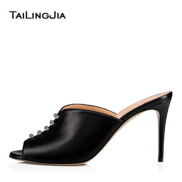 trendy dressy studs party studded heeled nude sandals slides peep toe slip on ladies womens black heels mules shoes
trendy dressy studs party studded heeled nude sandals slides peep toe slip on ladies womens black heels mules shoes