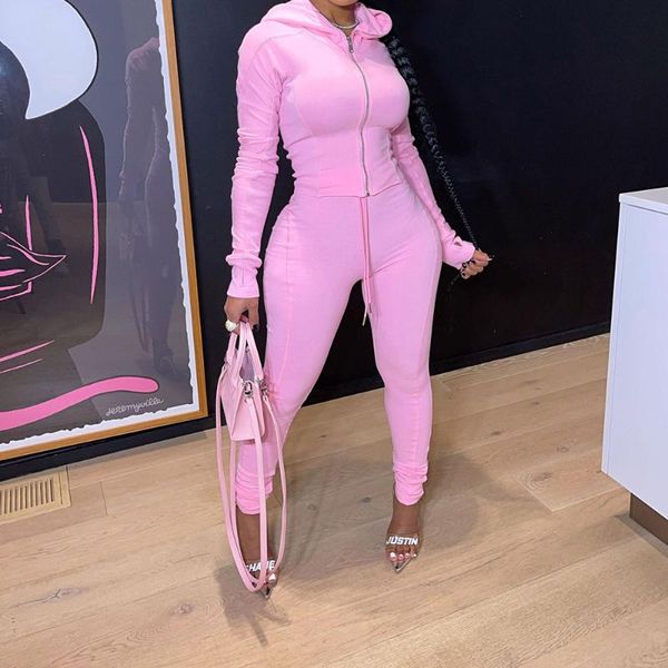 women's two piece pants tmustobe bodycon solid set women zipper hoodies coat drawstring midi waist autumn streetwear casual outfits, White
women's two piece pants tmustobe bodycon solid set women zipper hoodies coat drawstring midi waist autumn streetwear casual outfits, White