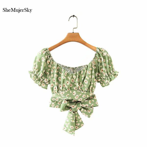 women's blouses & shirts shemujersky off shoulder blouse women short sleeve summer daisy print green 2021 bandage, White
women's blouses & shirts shemujersky off shoulder blouse women short sleeve summer daisy print green 2021 bandage, White
