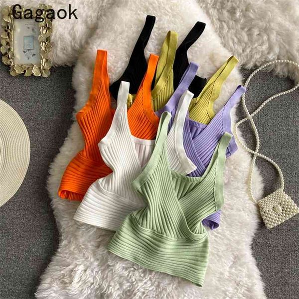 crop women summer solid short club knit navel camis slim korean fashion female wild outwear camisole 210531, White
crop women summer solid short club knit navel camis slim korean fashion female wild outwear camisole 210531, White