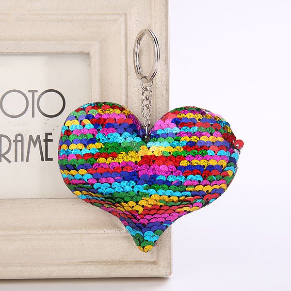 cute heart keychains glitter pompom sequins keyring holder gifts for women charms car bag accessories key chain rings, Slivery;golden
cute heart keychains glitter pompom sequins keyring holder gifts for women charms car bag accessories key chain rings, Slivery;golden