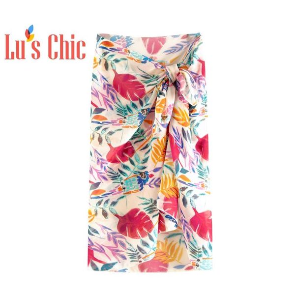 women's swimwear lu's chic chiffon short tie print beach wrap skirt sheer sarong cover up women bikini pareo, White;black
women's swimwear lu's chic chiffon short tie print beach wrap skirt sheer sarong cover up women bikini pareo, White;black
