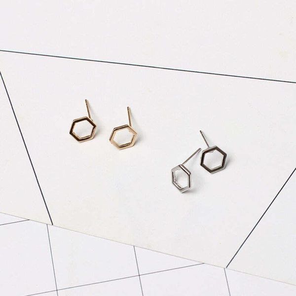 simple geometric hexagon delicate earstud earrings trendy chic jewelry for engagement girl party gifts stud, Golden;silver
simple geometric hexagon delicate earstud earrings trendy chic jewelry for engagement girl party gifts stud, Golden;silver
