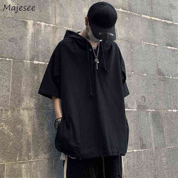 men short sleeve hoodies spring summer hip-pop teens vintage hooded sweatshirts bf couples loose harajuku retro outwear ins w220221, Black
men short sleeve hoodies spring summer hip-pop teens vintage hooded sweatshirts bf couples loose harajuku retro outwear ins w220221, Black