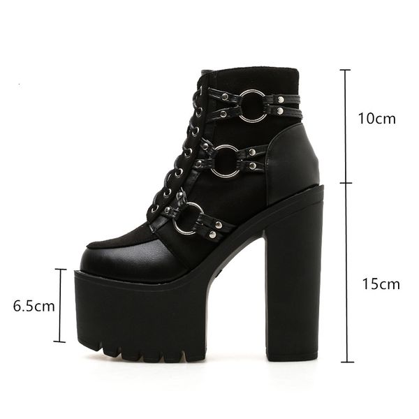 dress shoes 15cm ultra high heels women motorcycle boots fashion metal buckle platform wedge ankle boots autumn winter warm short, Black
dress shoes 15cm ultra high heels women motorcycle boots fashion metal buckle platform wedge ankle boots autumn winter warm short, Black