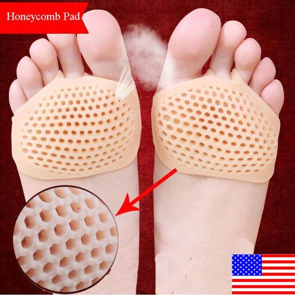 pair silicone forefoot honeycomb foot pad reusable pain relief ankle support, Blue;black
pair silicone forefoot honeycomb foot pad reusable pain relief ankle support, Blue;black