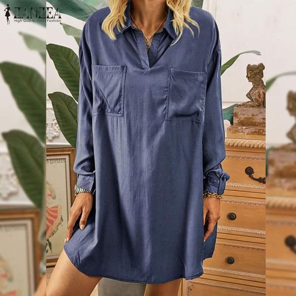 casual dresses zanzea beach dress for women lapel 2021 long sleeve sundress plus size 5xl ladies mini vestidos summer holiday robe femme, Black;gray
casual dresses zanzea beach dress for women lapel 2021 long sleeve sundress plus size 5xl ladies mini vestidos summer holiday robe femme, Black;gray