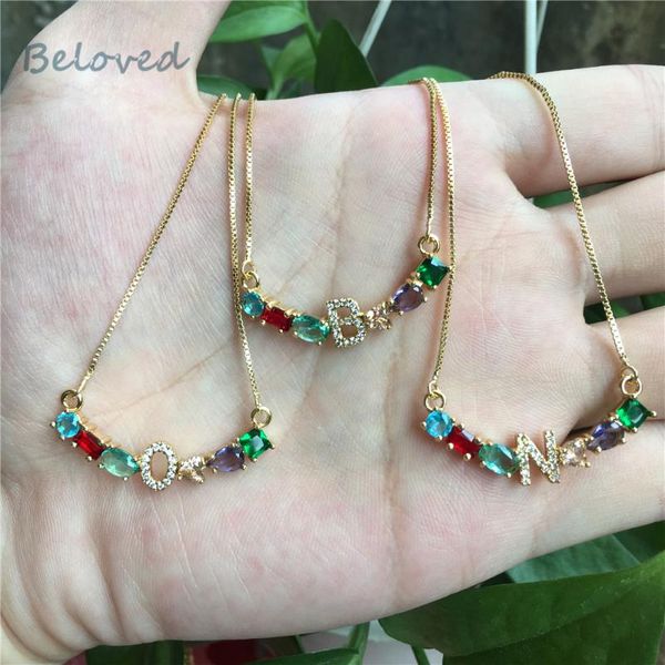 link, chain micro paved rainbow cubic cz zirconia initial letter pendant charms, a-z alphabet women nacklace,bg18313, Black
link, chain micro paved rainbow cubic cz zirconia initial letter pendant charms, a-z alphabet women nacklace,bg18313, Black