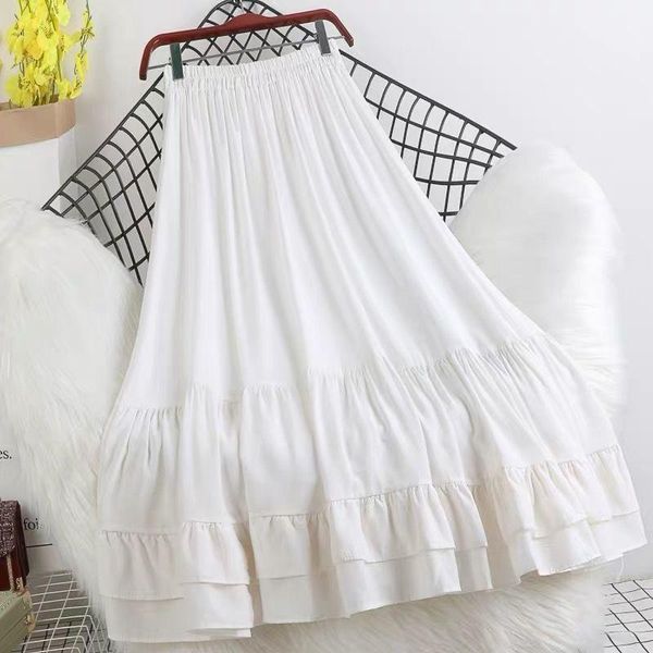summer 2021 mid length high waist slim a-line skirt with ruffles skirts, Black
summer 2021 mid length high waist slim a-line skirt with ruffles skirts, Black