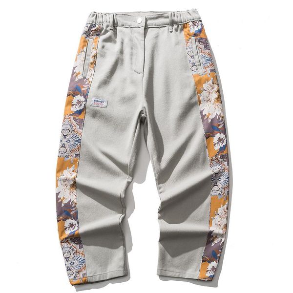 men's pants hip hop harem man streetwear retro pattern stitching sweatpants harajuku oversized loose joggers trousers, Black
men's pants hip hop harem man streetwear retro pattern stitching sweatpants harajuku oversized loose joggers trousers, Black