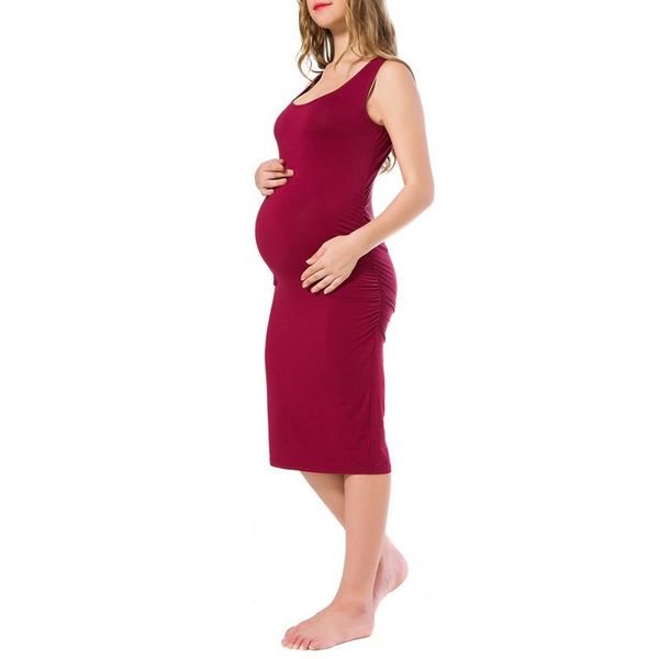 maternity sleeveless dress pregnant women mom pregnancy clothing ruched solid dresses clothes drop, White
maternity sleeveless dress pregnant women mom pregnancy clothing ruched solid dresses clothes drop, White