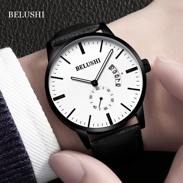 fashion quartz watches men 2021 brand leather strap for casual waterproof calendar man watch luxury black clock wristwatches, Slivery;brown
fashion quartz watches men 2021 brand leather strap for casual waterproof calendar man watch luxury black clock wristwatches, Slivery;brown