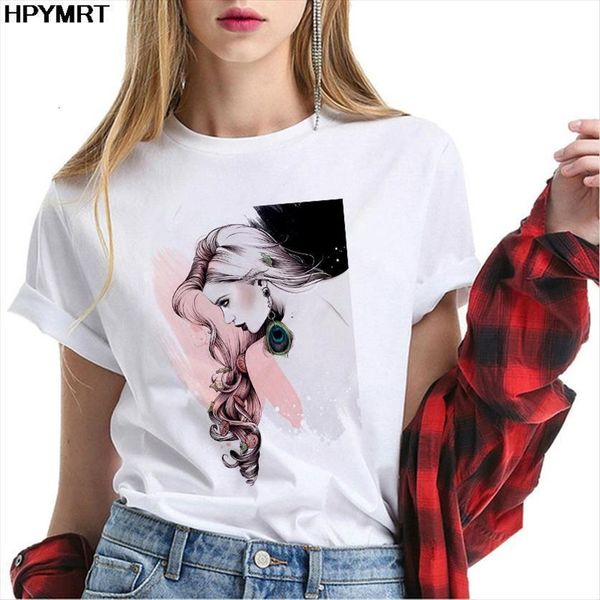 fashion beauty print womens o neck short sleeve female tee korean style vogue casual, White
fashion beauty print womens o neck short sleeve female tee korean style vogue casual, White