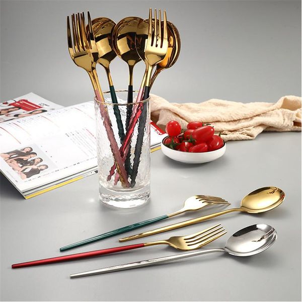 4pcs gold dinnerware set mirror stainless steel tableware knife fork coffee spoon flatware dishwasher safe cutlery sets
4pcs gold dinnerware set mirror stainless steel tableware knife fork coffee spoon flatware dishwasher safe cutlery sets