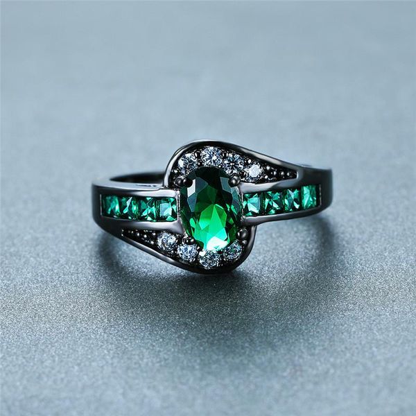 wedding rings luxury female green oval stone ring crystal black gold for women fashion party engagement finger, Slivery;golden
wedding rings luxury female green oval stone ring crystal black gold for women fashion party engagement finger, Slivery;golden