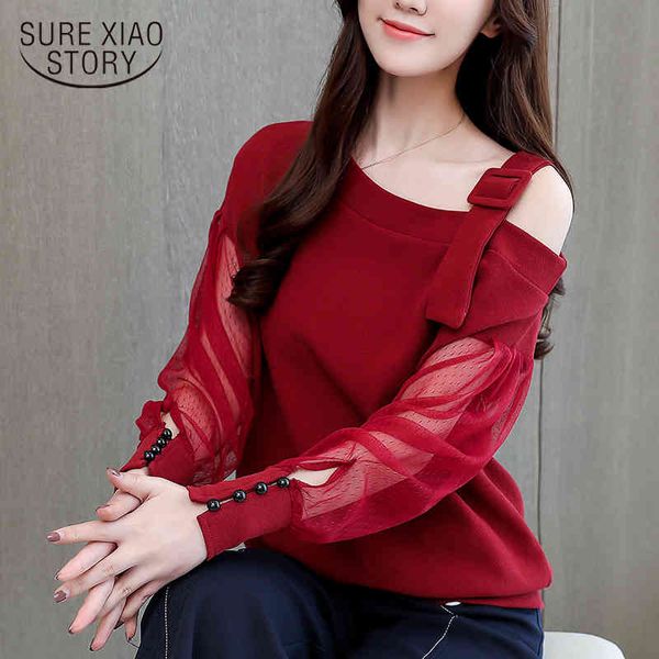 off shoulder solid women blouse summer long sleeve shirt fashion woman blouses button clothing 1224 40 210508, White
off shoulder solid women blouse summer long sleeve shirt fashion woman blouses button clothing 1224 40 210508, White